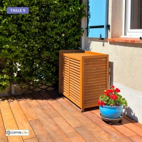 Cache climatiseur pivert Miel S jardin