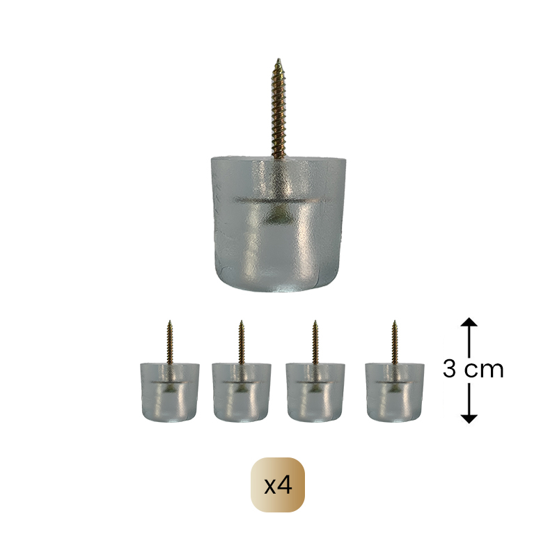 Pieds rehausse coffres Pivert & Rossignol (+3 cm) Pieds rehausse coffres Pivert & Rossignol (+3 cm)