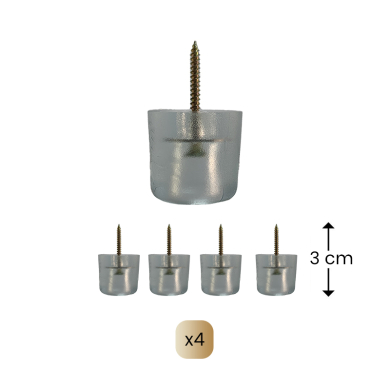 Pieds rehausse coffres Pivert & Rossignol (+3 cm) Pieds rehausse coffres Pivert & Rossignol (+3 cm)