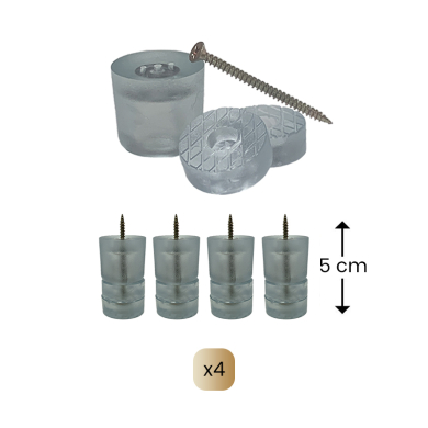 Pieds rehausse coffres Pivert & Rossignol (+5 cm)