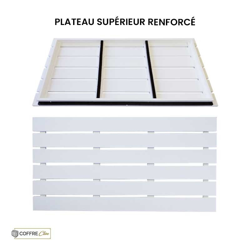 Plateau supérieur cache clim Pelican Blanc Plateau supérieur cache clim Pelican Blanc