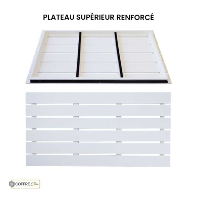 Plateau supérieur cache clim Pelican Blanc Plateau supérieur cache clim Pelican Blanc