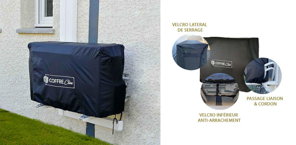 Housse pour groupes extérieurs de climatisation et pompes à chaleur – Coffre Clim